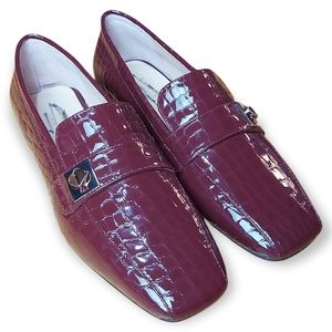 Kate Spade NWOT Darien Cherry Wood Leather Loafers Size 5